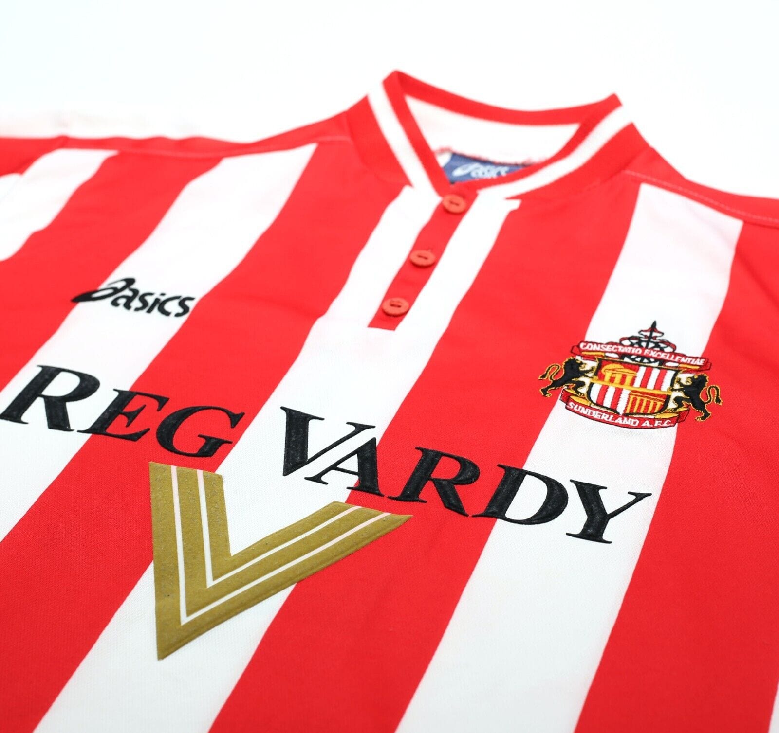 1999/00 PHILLIPS #10 Sunderland Vintage Asics Home Football Shirt (L)