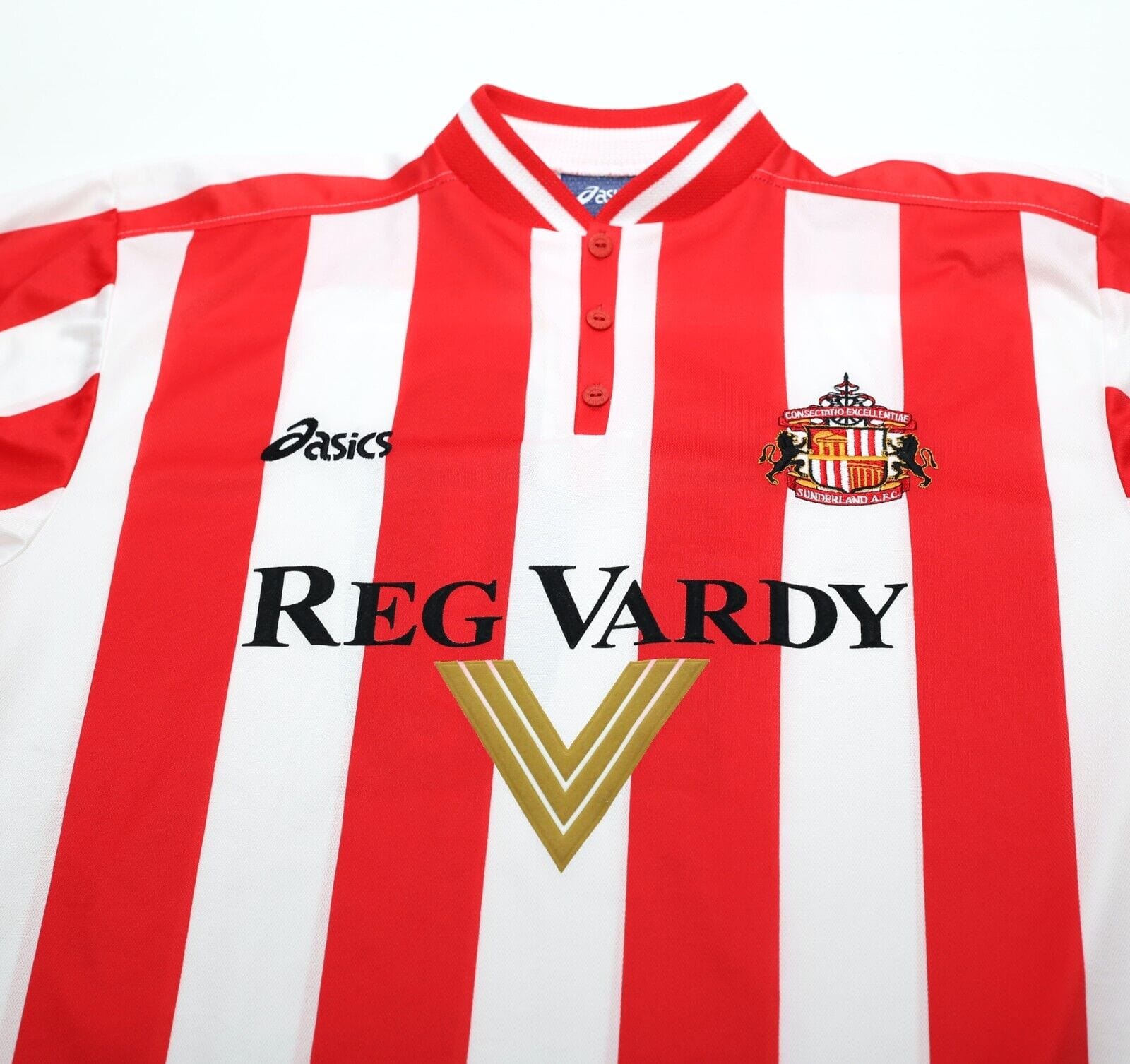 1999/00 PHILLIPS #10 Sunderland Vintage Asics Home Football Shirt (L)