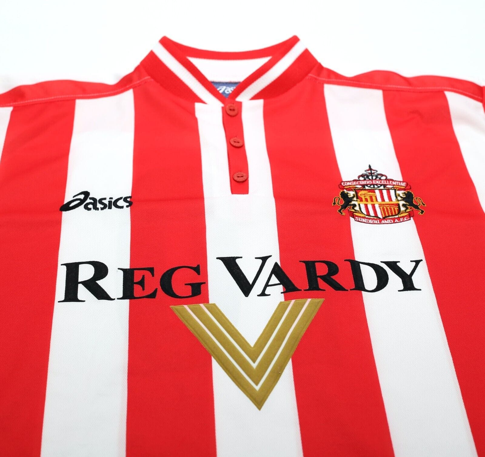 1999/00 PHILLIPS #10 Sunderland Vintage Asics Home Football Shirt (L)