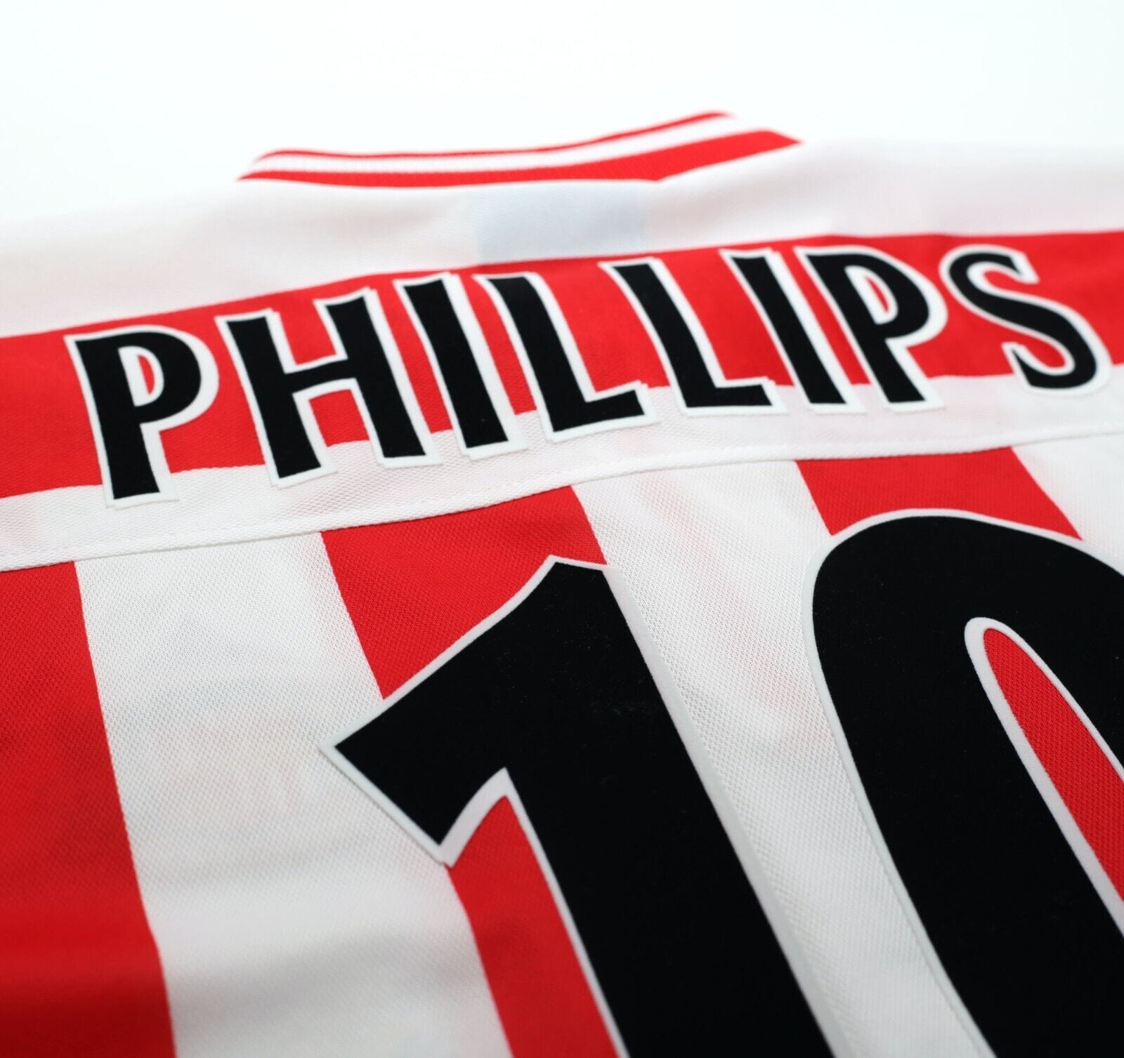 1999/00 PHILLIPS #10 Sunderland Vintage Asics Home Football Shirt (L)