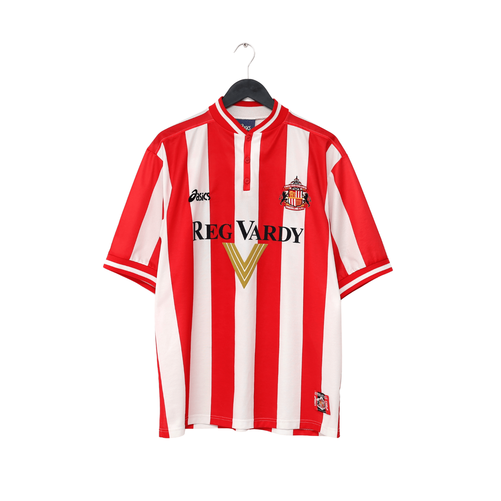 1999/00 PHILLIPS #10 Sunderland Vintage Asics Home Football Shirt (L)