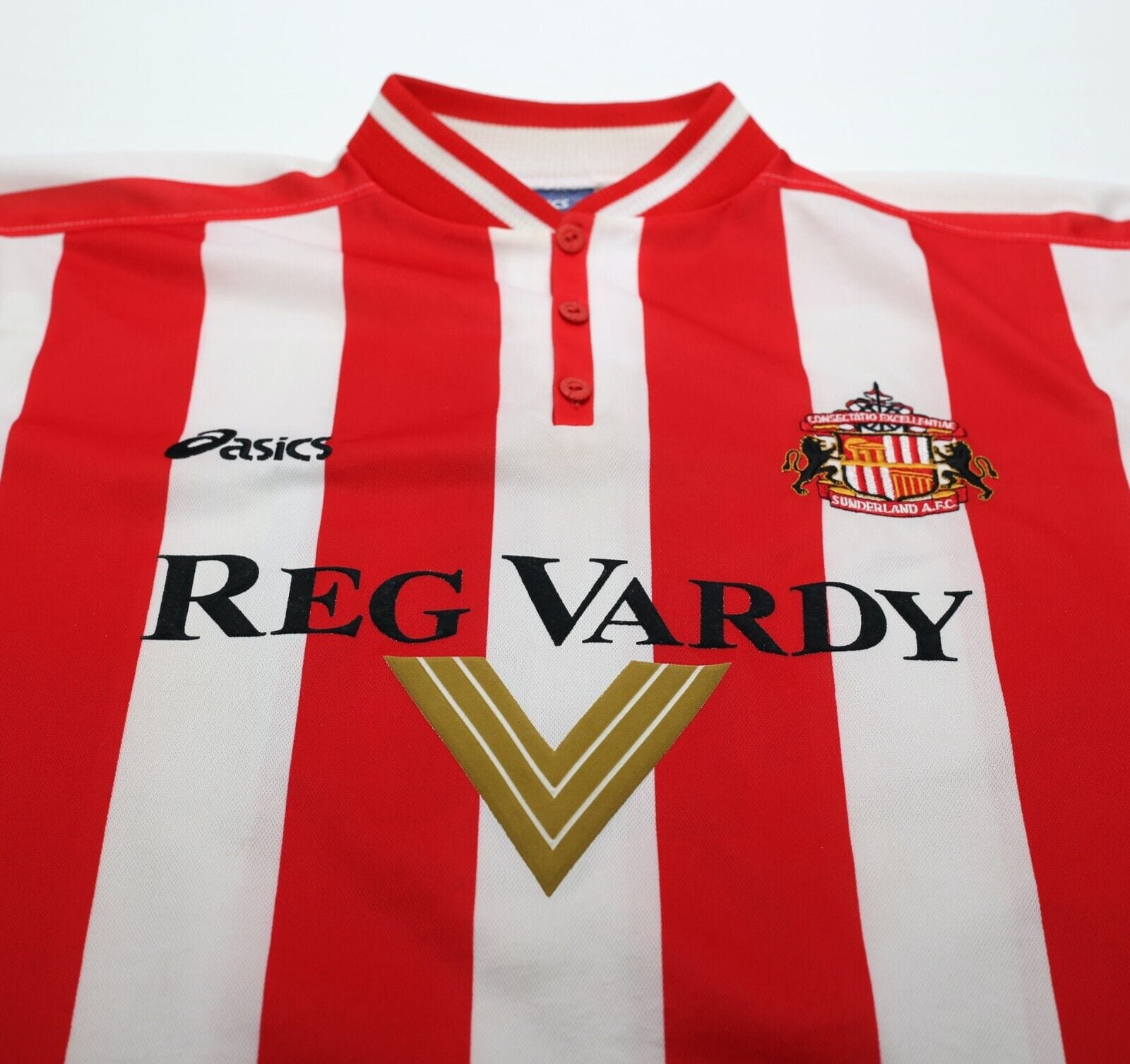 1999/00 PHILLIPS #10 Sunderland Vintage Asics Home Football Shirt (L)