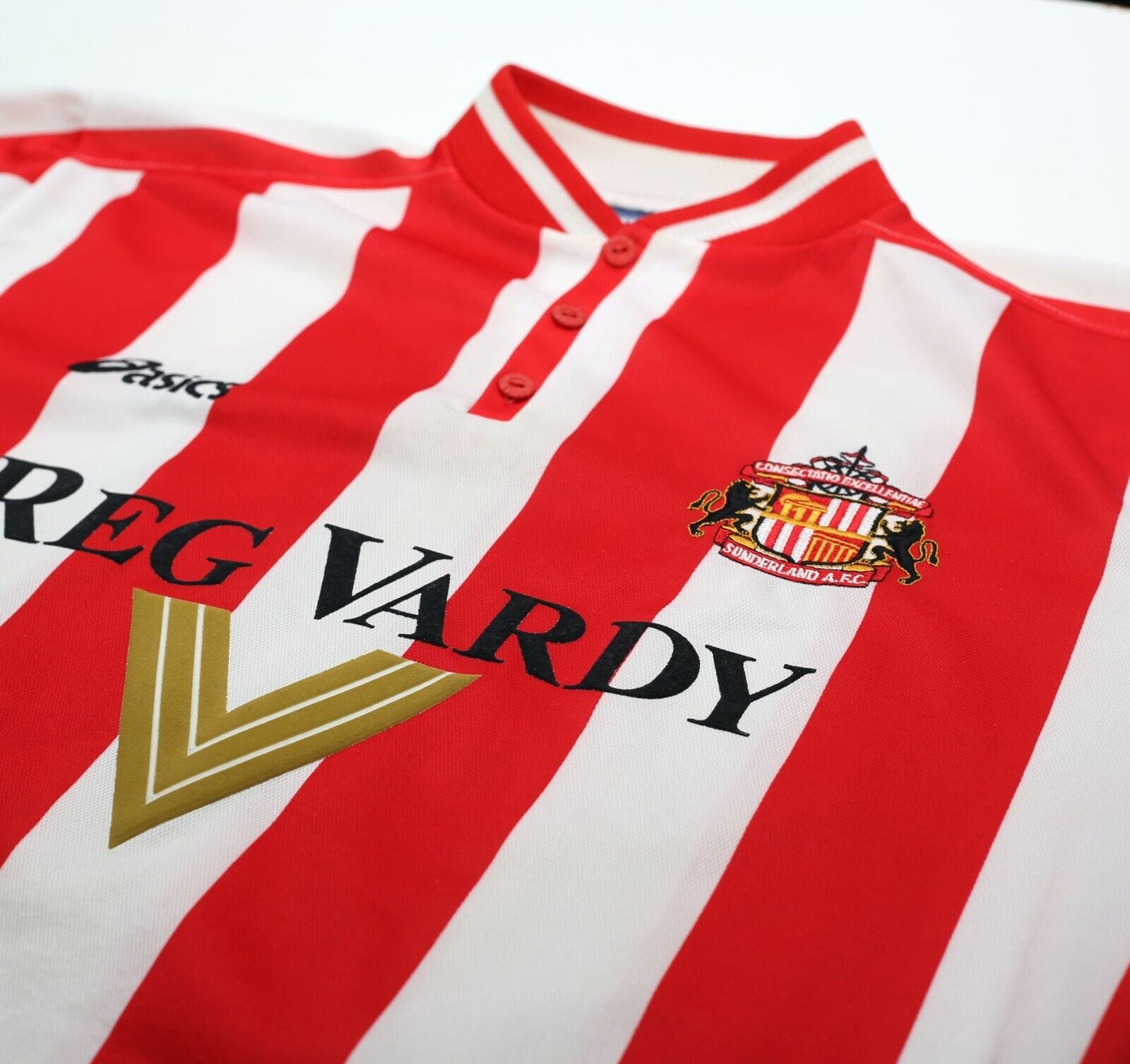 1999/00 PHILLIPS #10 Sunderland Vintage Asics Home Football Shirt (L)