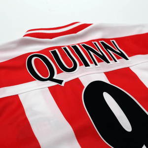 1999/00 Quinn #9 Sunderland Vintage Asics Home Football Shirt (L)