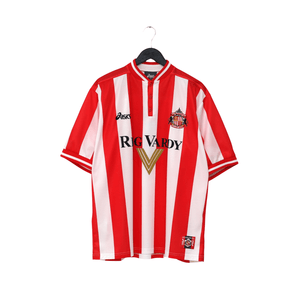 1999/00 Quinn #9 Sunderland Vintage Asics Home Football Shirt (L)