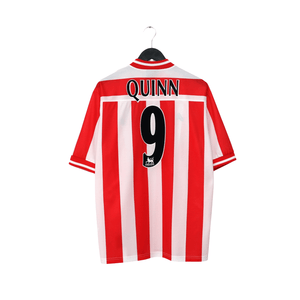 1999/00 Quinn #9 Sunderland Vintage Asics Home Football Shirt (L)