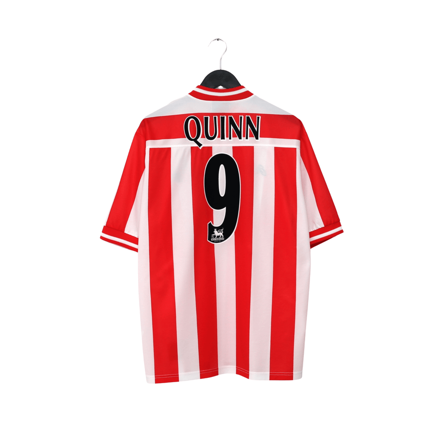 1999/00 Quinn #9 Sunderland Vintage Asics Home Football Shirt (L)