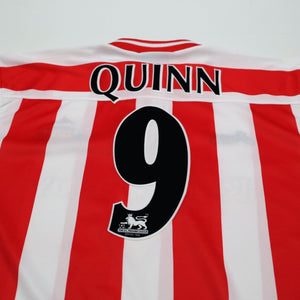 1999/00 Quinn #9 Sunderland Vintage Asics Home Football Shirt (L)