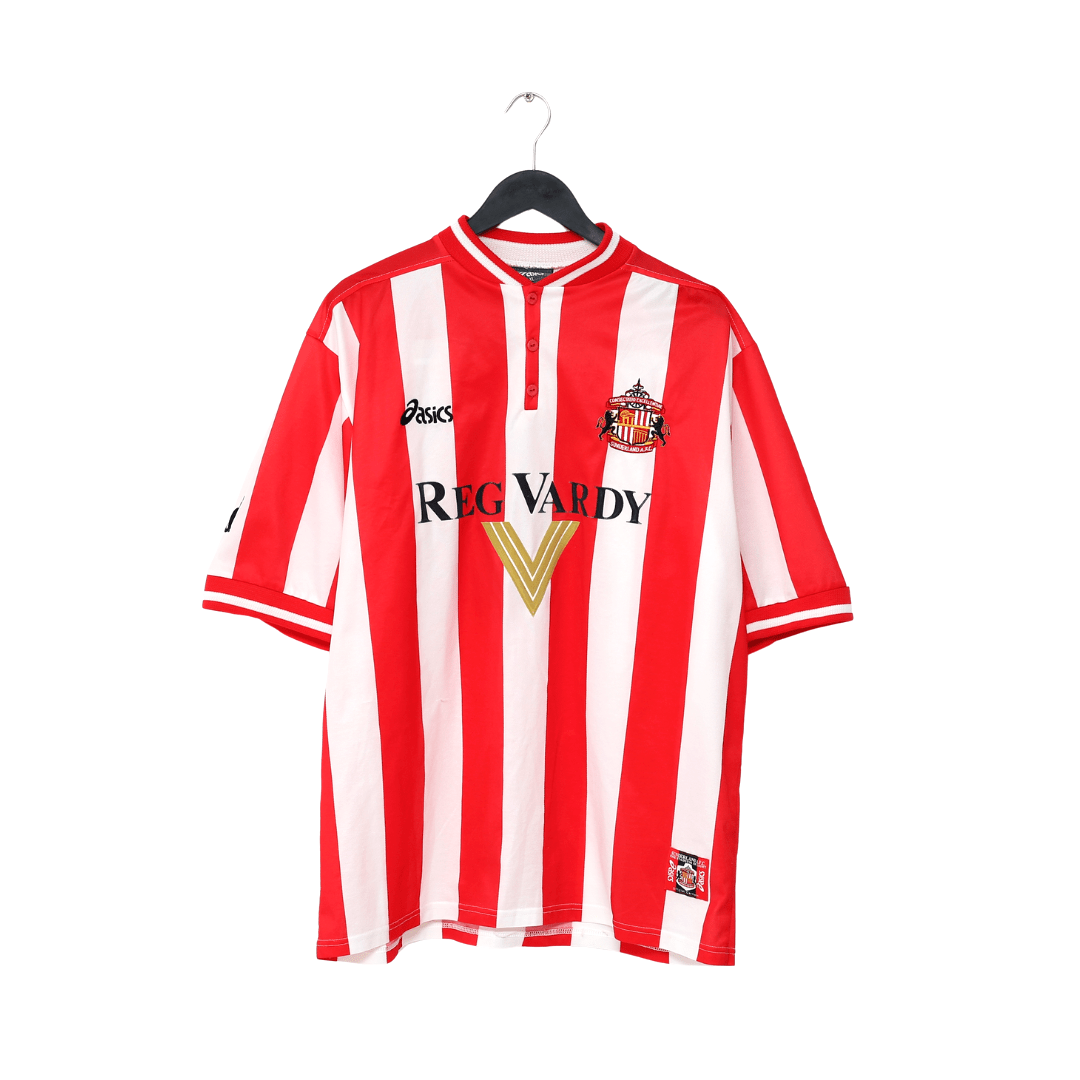 1999/00 QUINN #9 Sunderland Vintage Asics Home Football Shirt (XL)