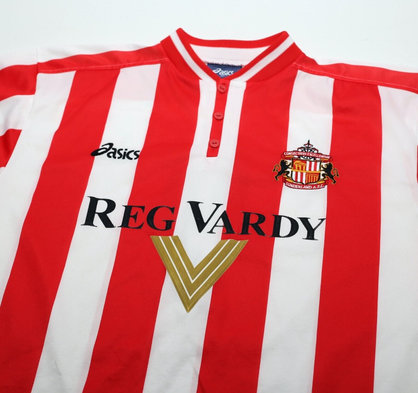 1999/00 QUINN #9 Sunderland Vintage Asics Home Football Shirt (XL)