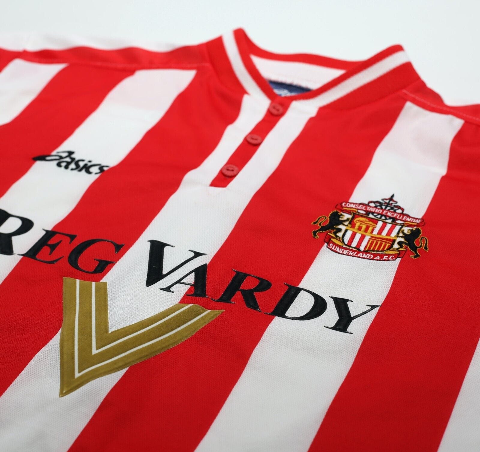 1999/00 QUINN #9 Sunderland Vintage Asics Home Football Shirt (XL)