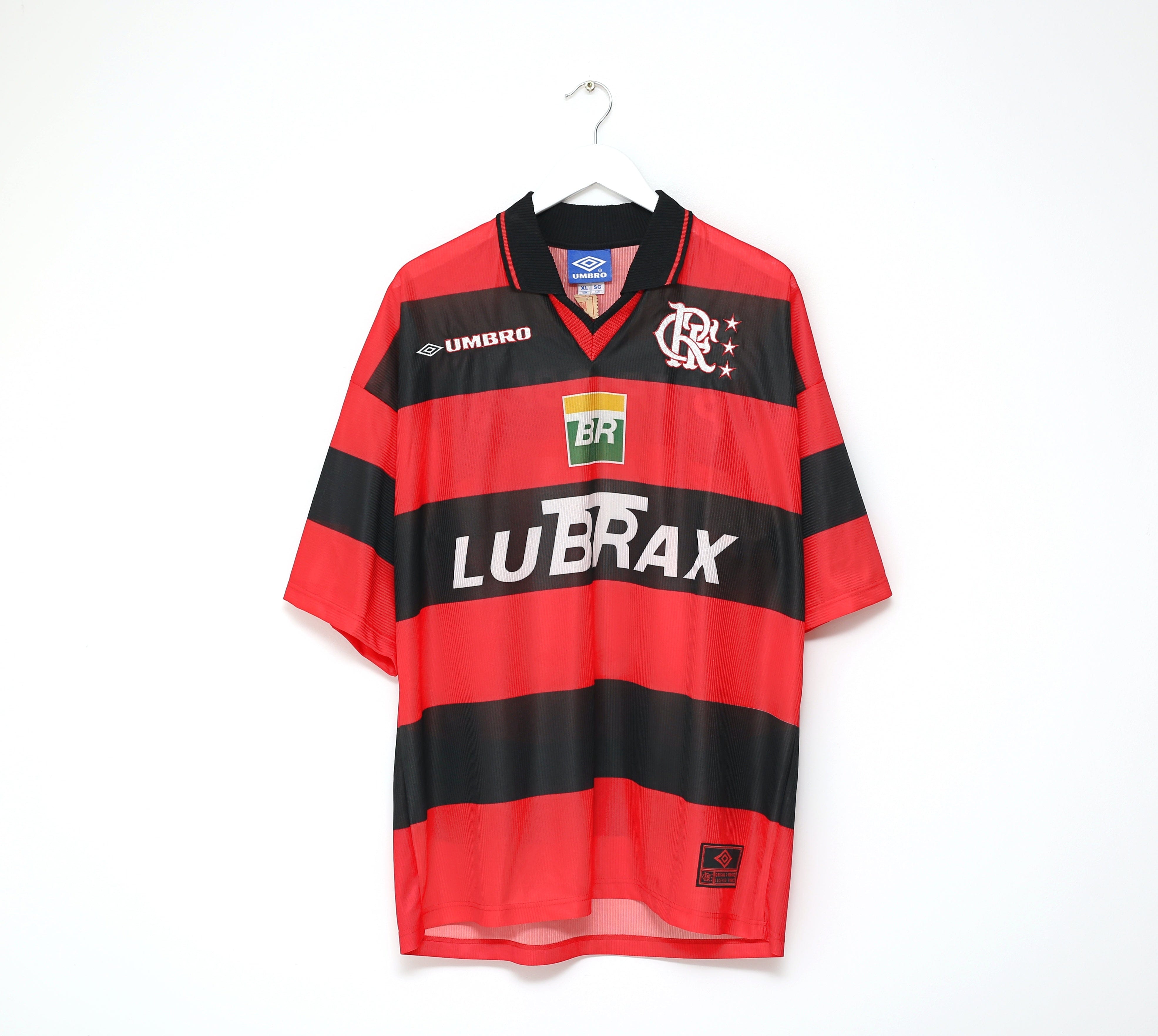 1999/00 ROMARIO #11 Flamengo Vintage Umbro Home Football Shirt Jersey