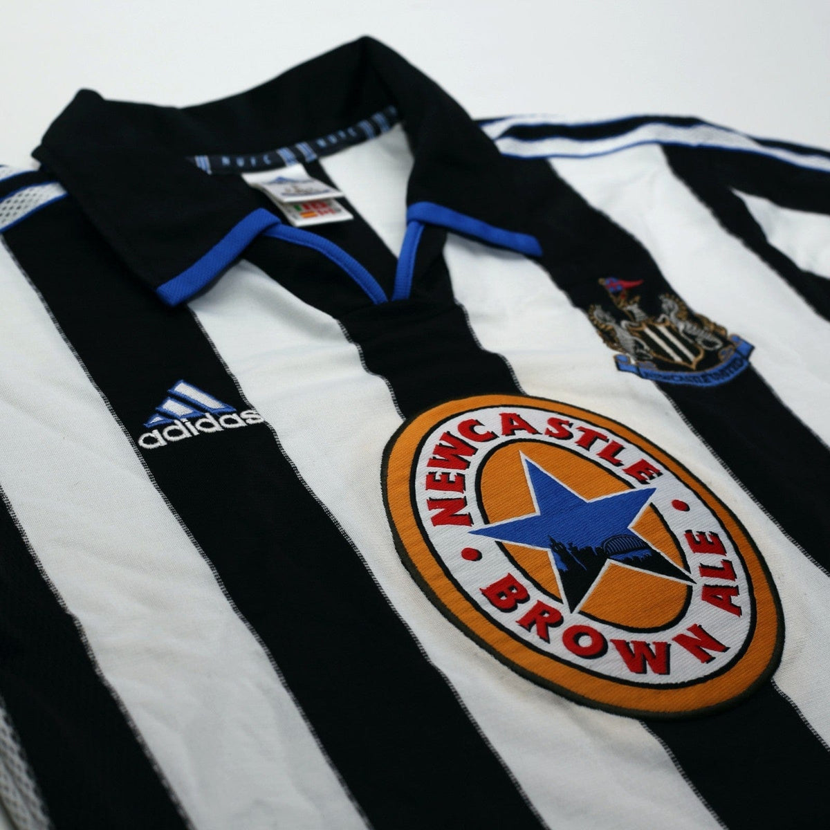 1999/00 Shearer #9 Newcastle United Vintage adidas Home Football Shirt (S)