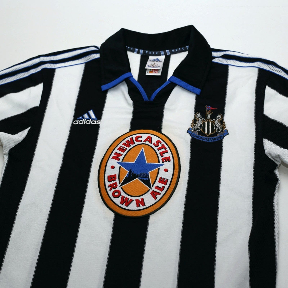 1999/00 Shearer #9 Newcastle United Vintage adidas Home Football Shirt (S)