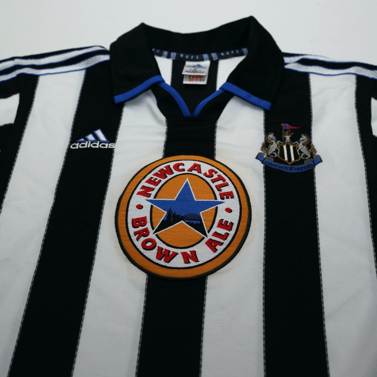 1999/00 Shearer #9 Newcastle United Vintage adidas Home Football Shirt (S)