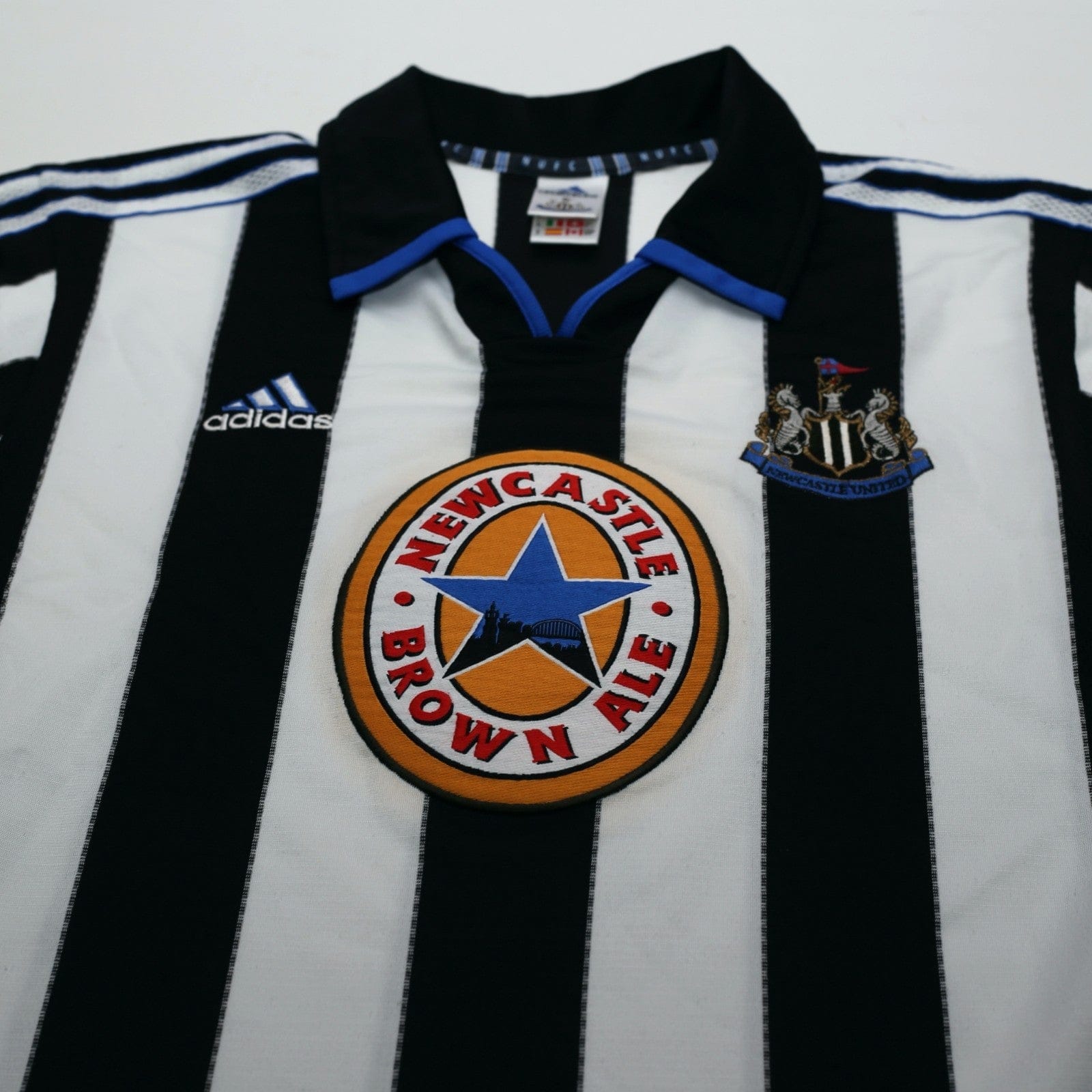 1999/00 Shearer #9 Newcastle United Vintage adidas Home Football Shirt (S)