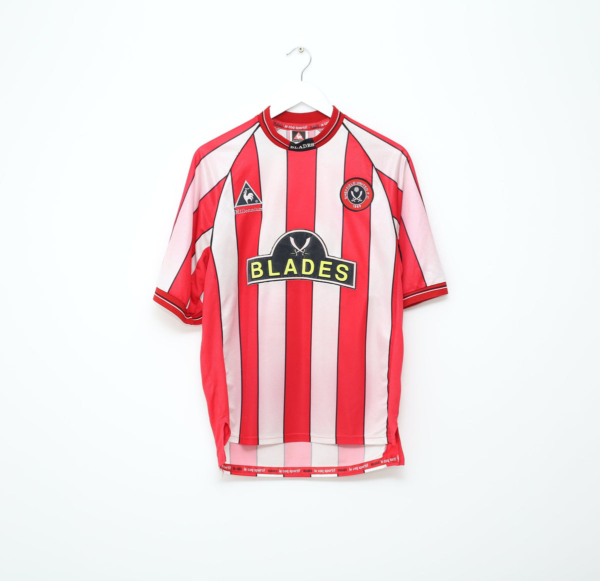 1999/00 SHEFFIELD UNITED Vintage le coq sportif Football Home Shirt (S/M)