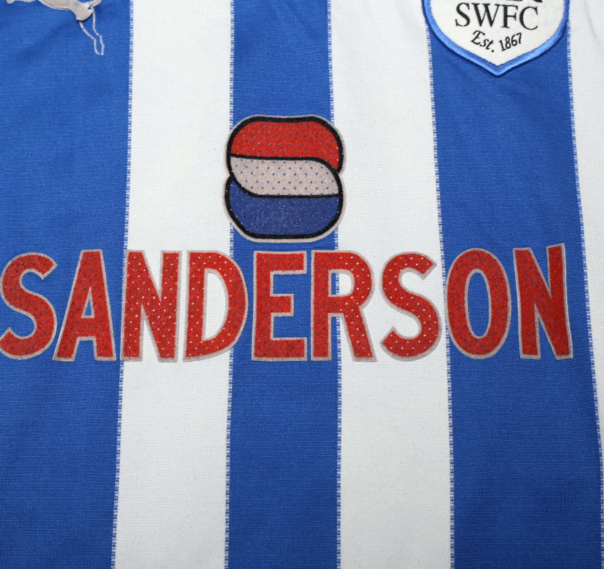 1999/00 SHEFFIELD WEDNESDAY Vintage PUMA Home Football Shirt (L)