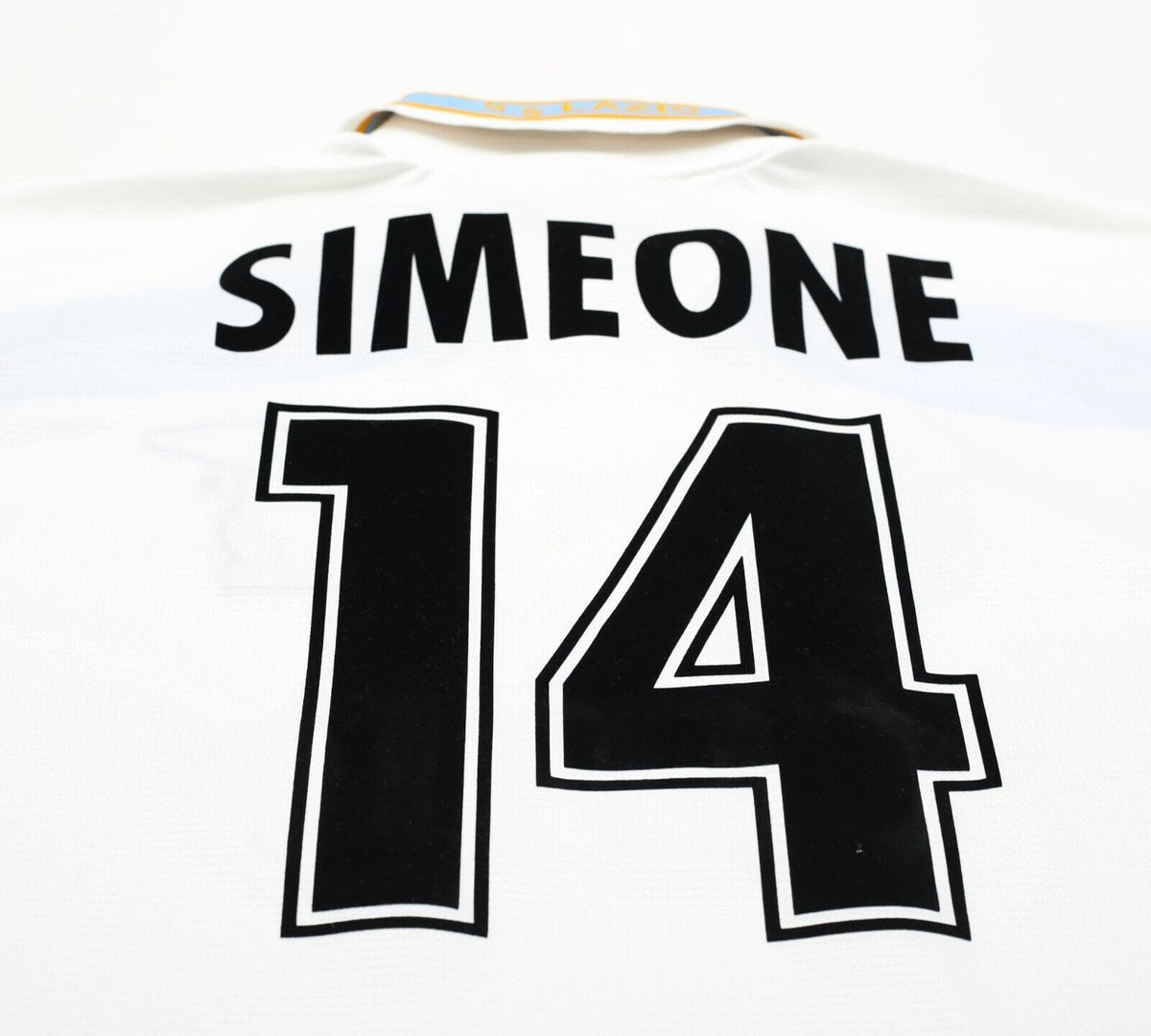 1999/00 SIMEONE #14 Lazio Vintage PUMA Centenary Home Football Shirt (L)