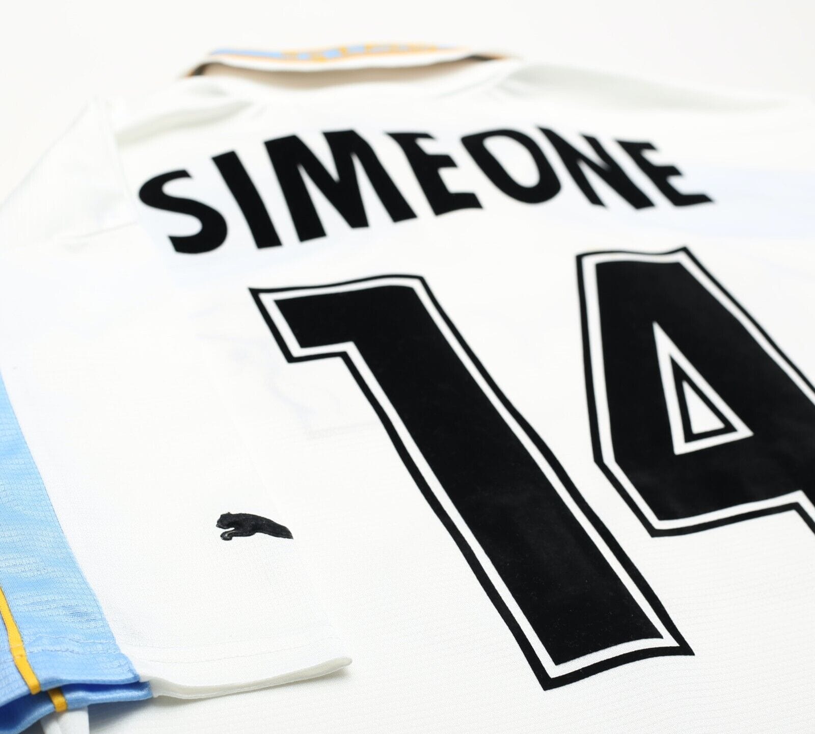 1999/00 SIMEONE #14 Lazio Vintage PUMA Centenary Home Football Shirt (L)