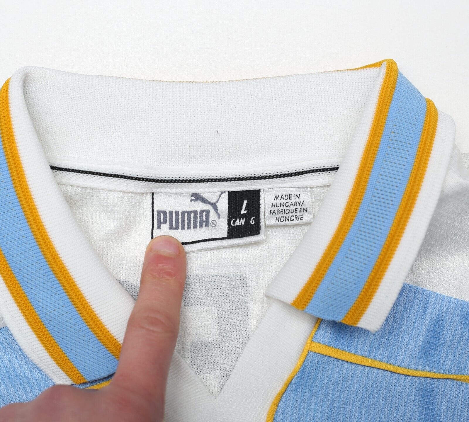 1999/00 SIMEONE #14 Lazio Vintage PUMA Centenary Home Football Shirt (L)