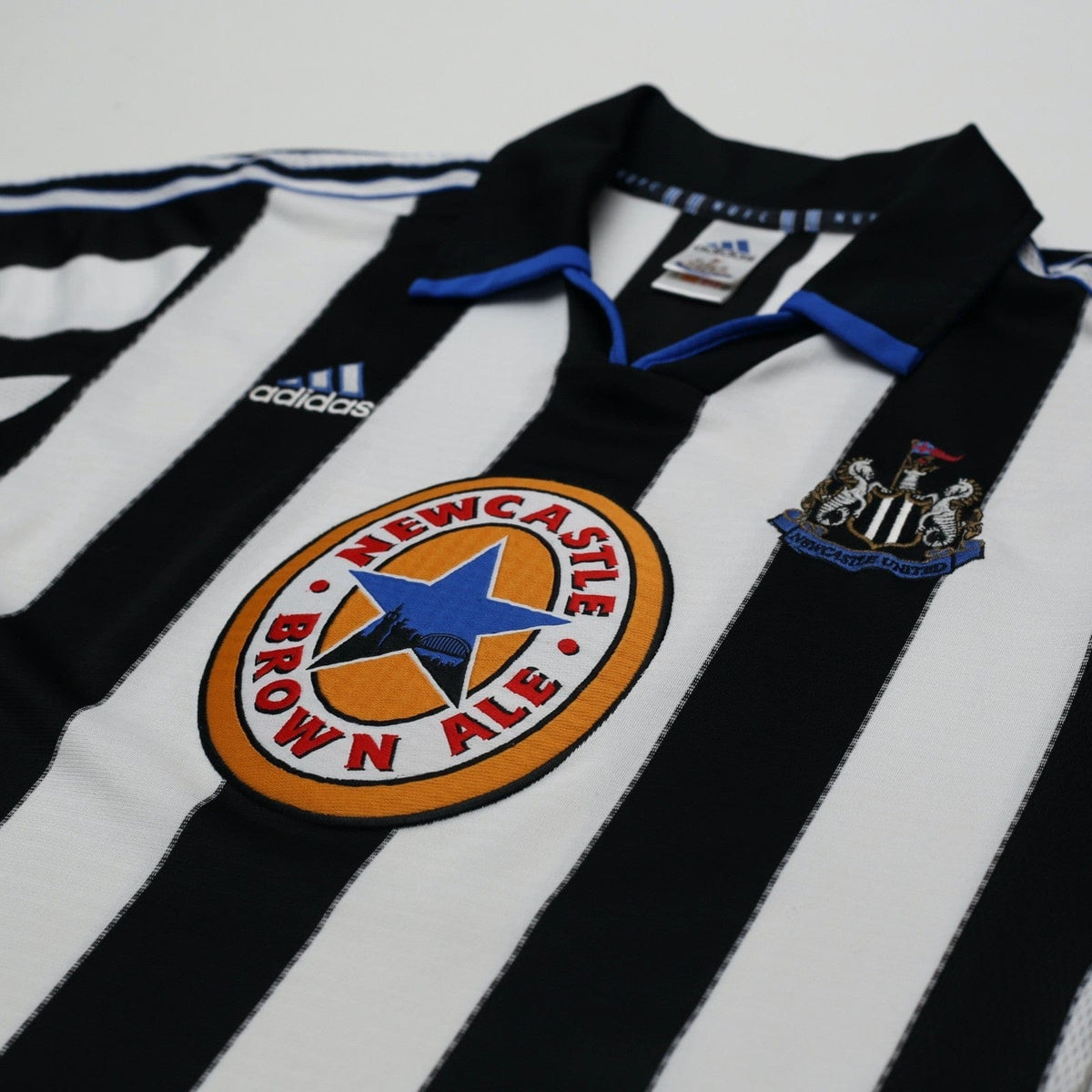1999/00 Solano #9 Newcastle United Vintage adidas Home Football Shirt (S)