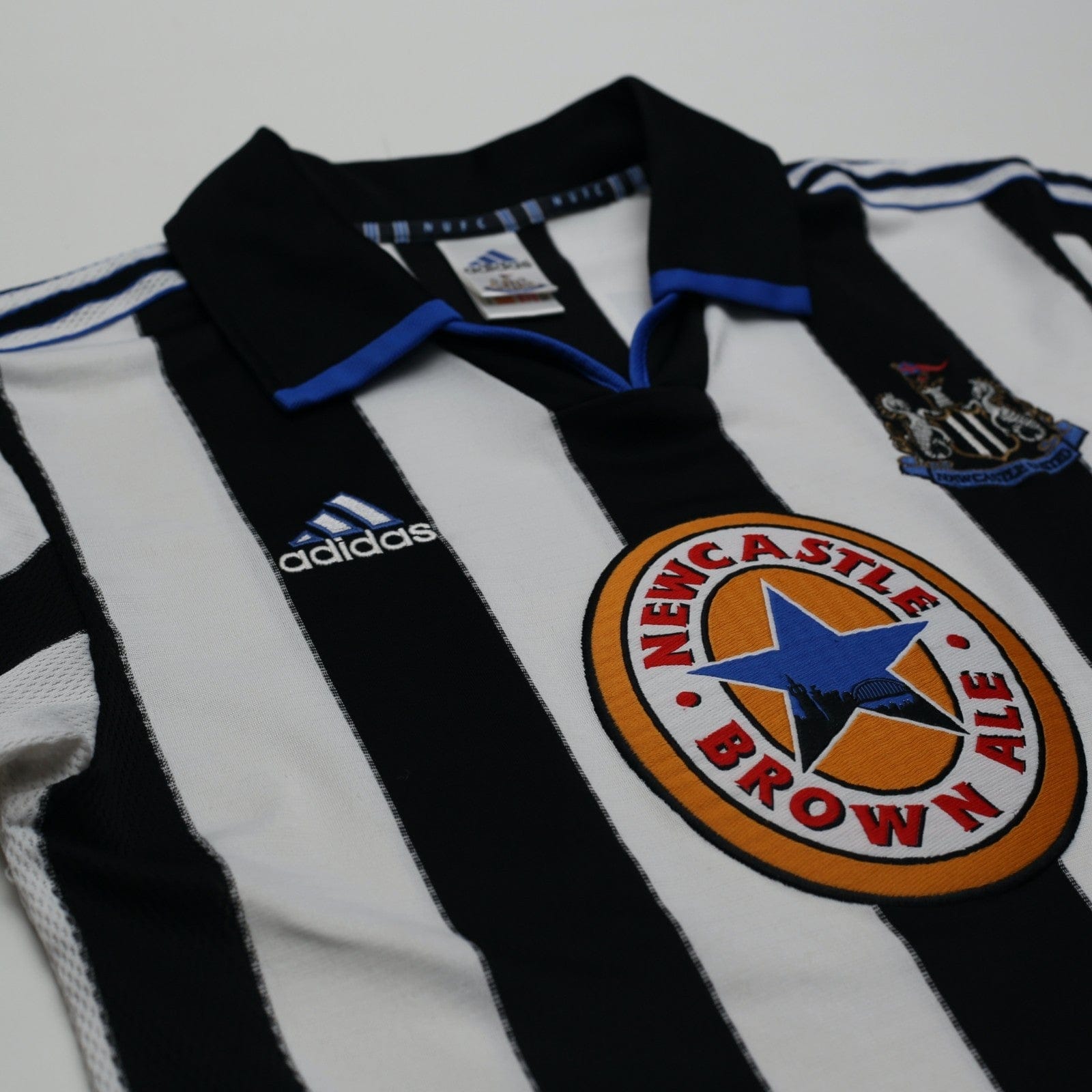 1999/00 Solano #9 Newcastle United Vintage adidas Home Football Shirt (S)