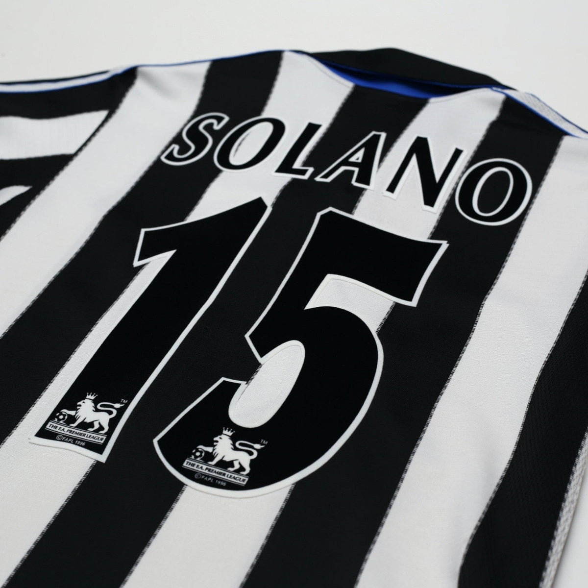 1999/00 Solano #9 Newcastle United Vintage adidas Home Football Shirt (S)