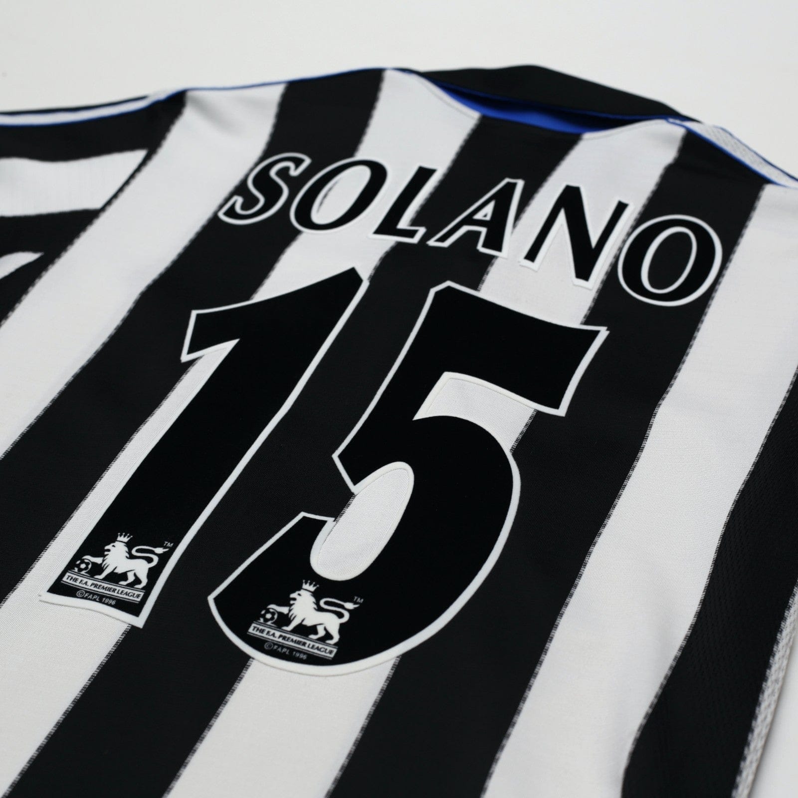 1999/00 Solano #9 Newcastle United Vintage adidas Home Football Shirt (S)