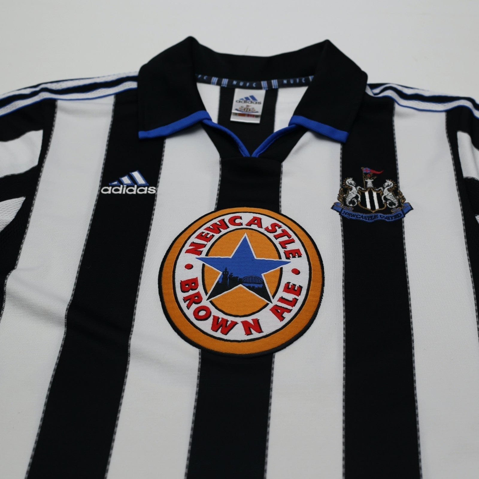 1999/00 Solano #9 Newcastle United Vintage adidas Home Football Shirt (S)