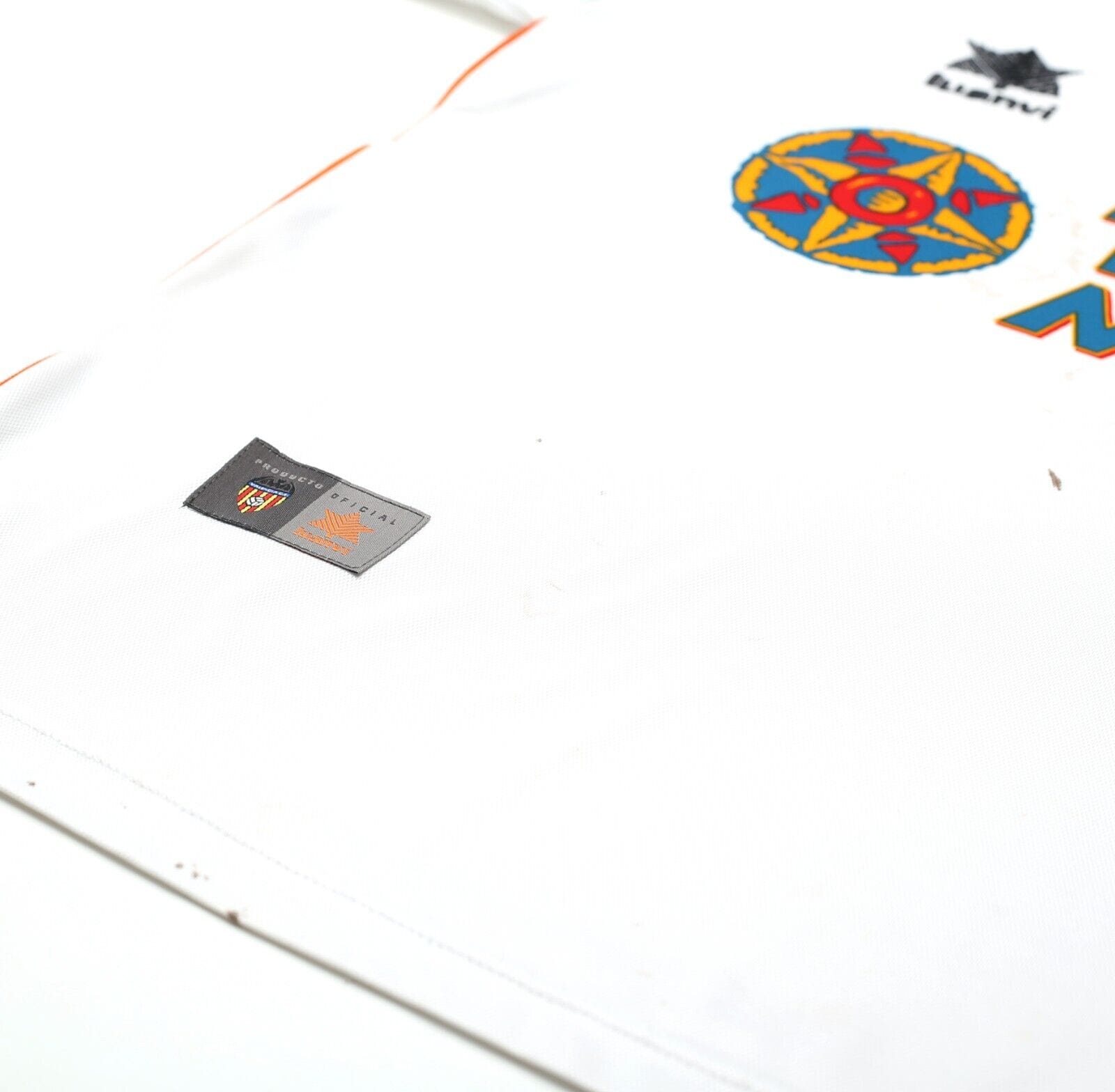 1999/00 VALENCIA Vintage Luanvi Home Football Shirt Jersey (S/M)