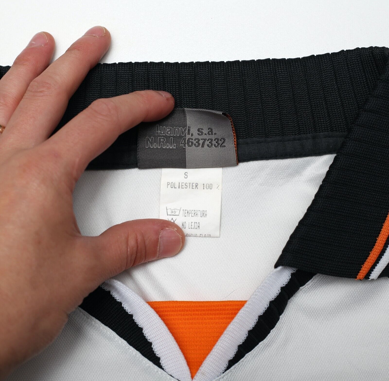 1999/00 VALENCIA Vintage Luanvi Home Football Shirt Jersey (S/M)