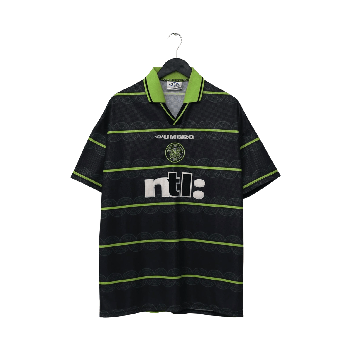 1999/00 Viduka #36 Celtic Vintage Umbro Away Football Shirt (XL)