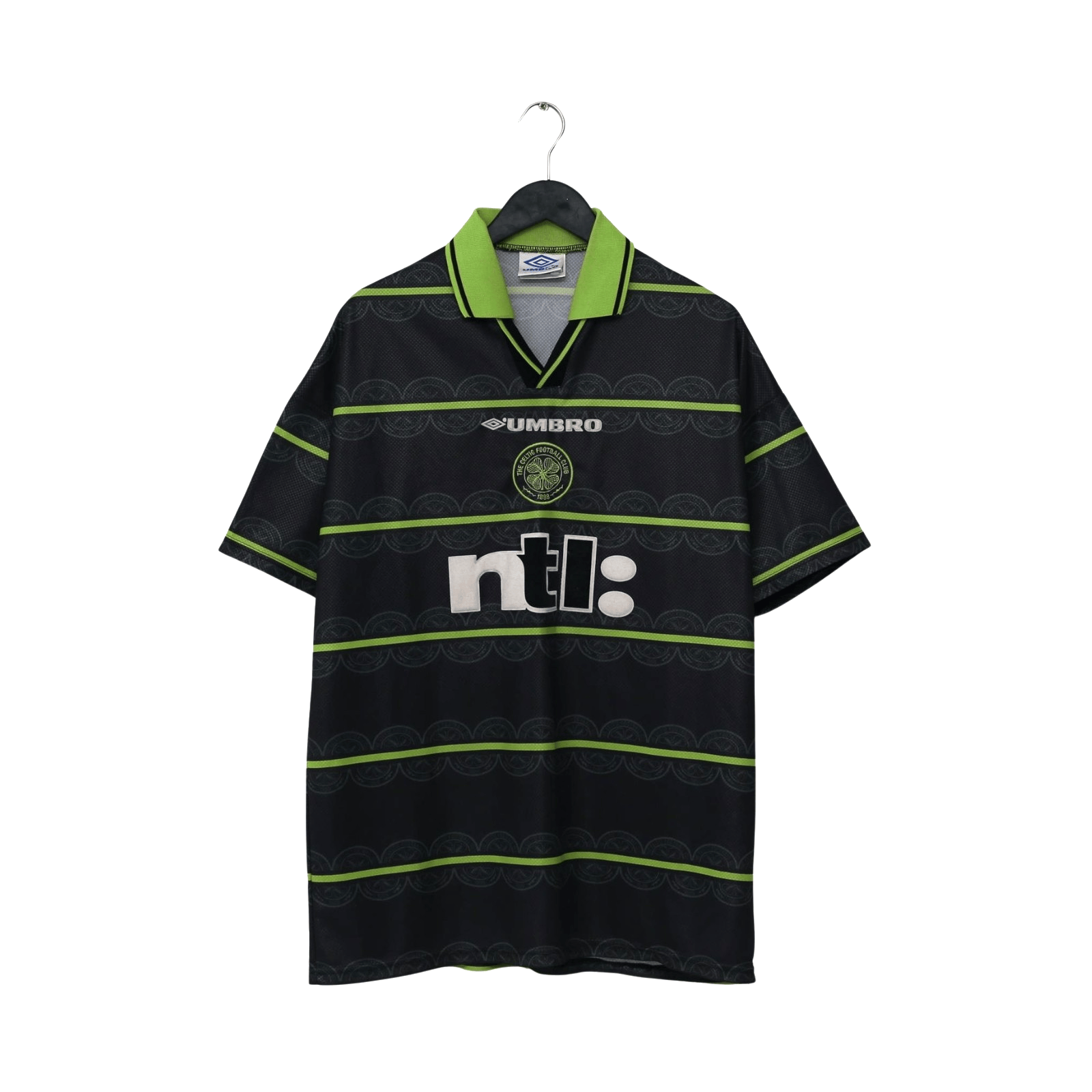 1999/00 Viduka #36 Celtic Vintage Umbro Away Football Shirt (XL)