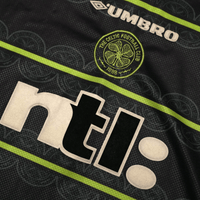 1999/00 Viduka #36 Celtic Vintage Umbro Away Football Shirt (XL)