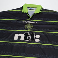 1999/00 Viduka #36 Celtic Vintage Umbro Away Football Shirt (XL)