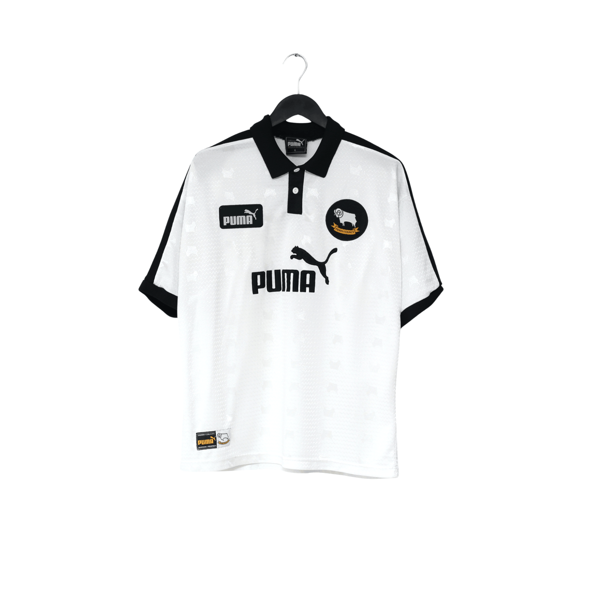 1999/00 Wanchope #9 Derby County Vintage PUMA Home Football Shirt (L)
