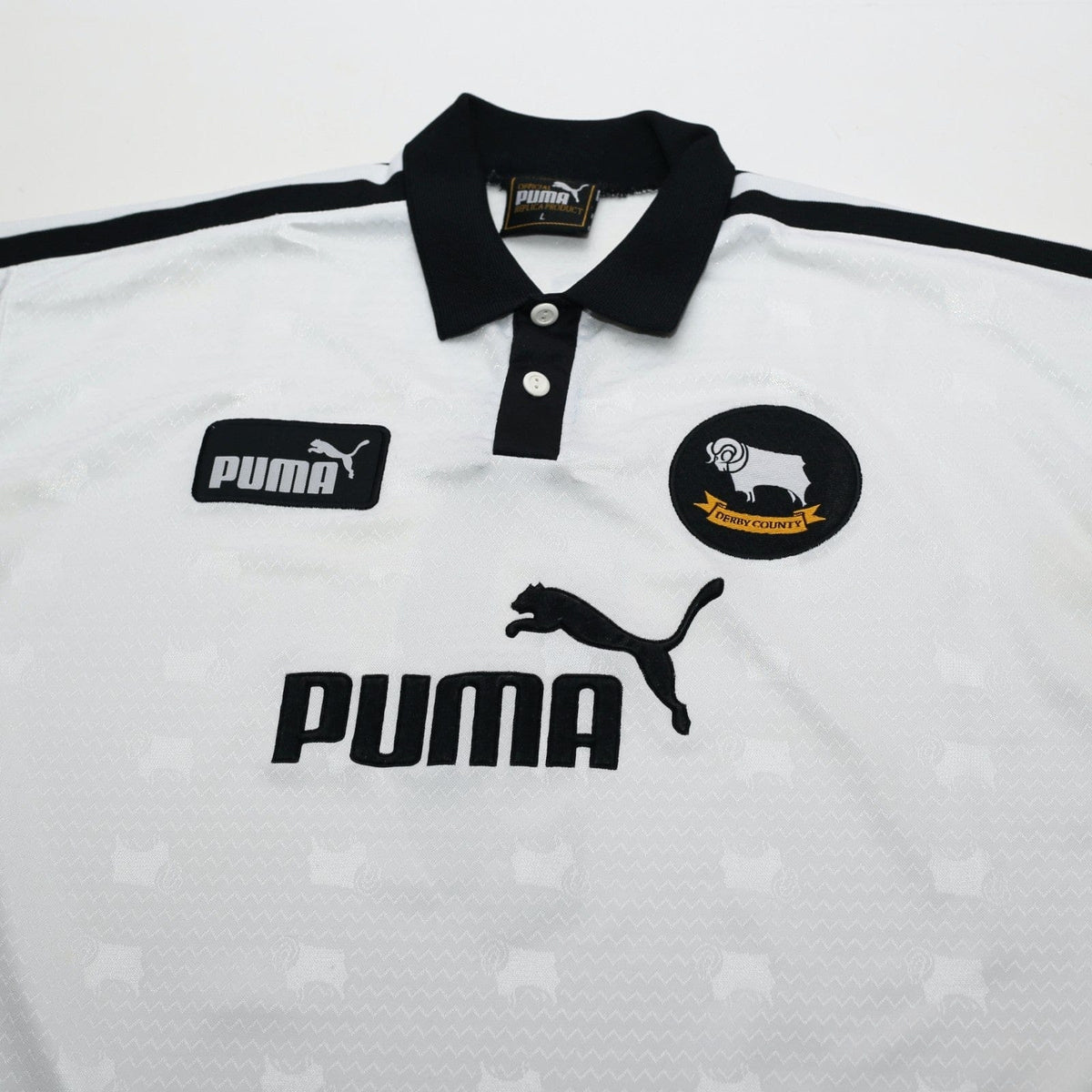 1999/00 Wanchope #9 Derby County Vintage PUMA Home Football Shirt (L)