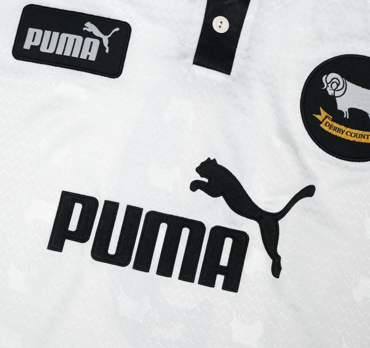 1999/00 WANCHOPE #9 Derby County Vintage PUMA Home Football Shirt (M)