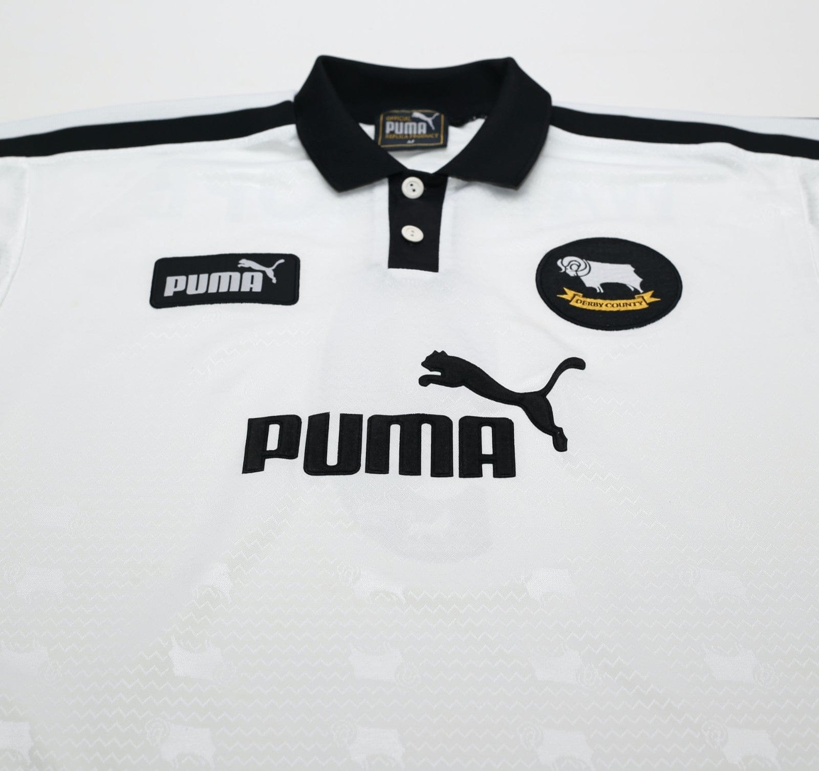 1999/00 WANCHOPE #9 Derby County Vintage PUMA Home Football Shirt (M)