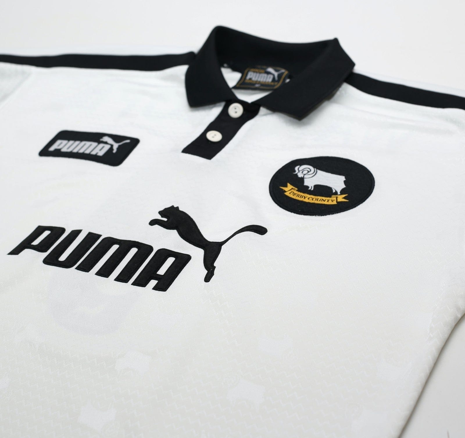 1999/00 WANCHOPE #9 Derby County Vintage PUMA Home Football Shirt (M)