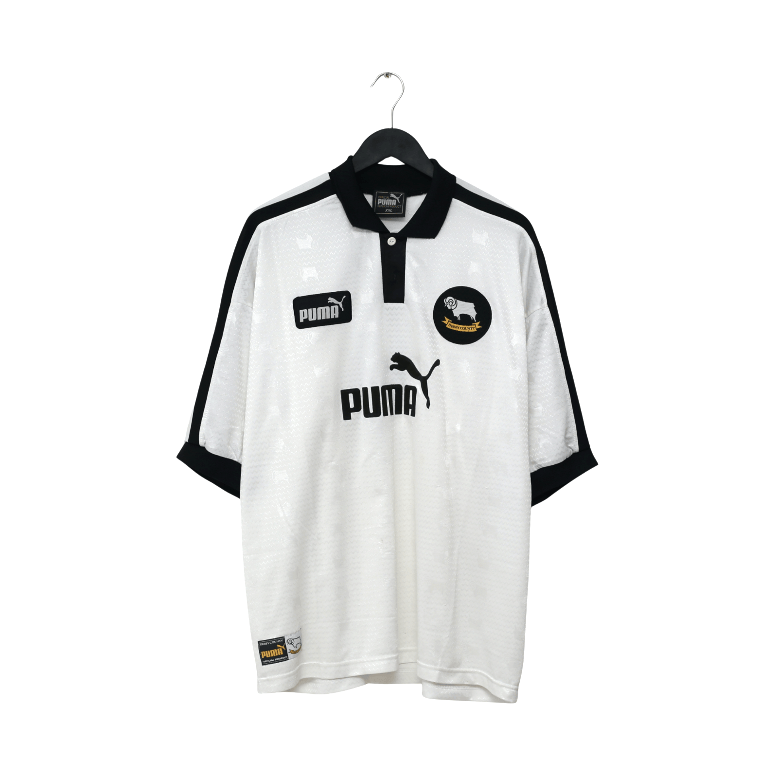 1999/00 Wanchope #9 Derby County Vintage PUMA Home Football Shirt (XXL)