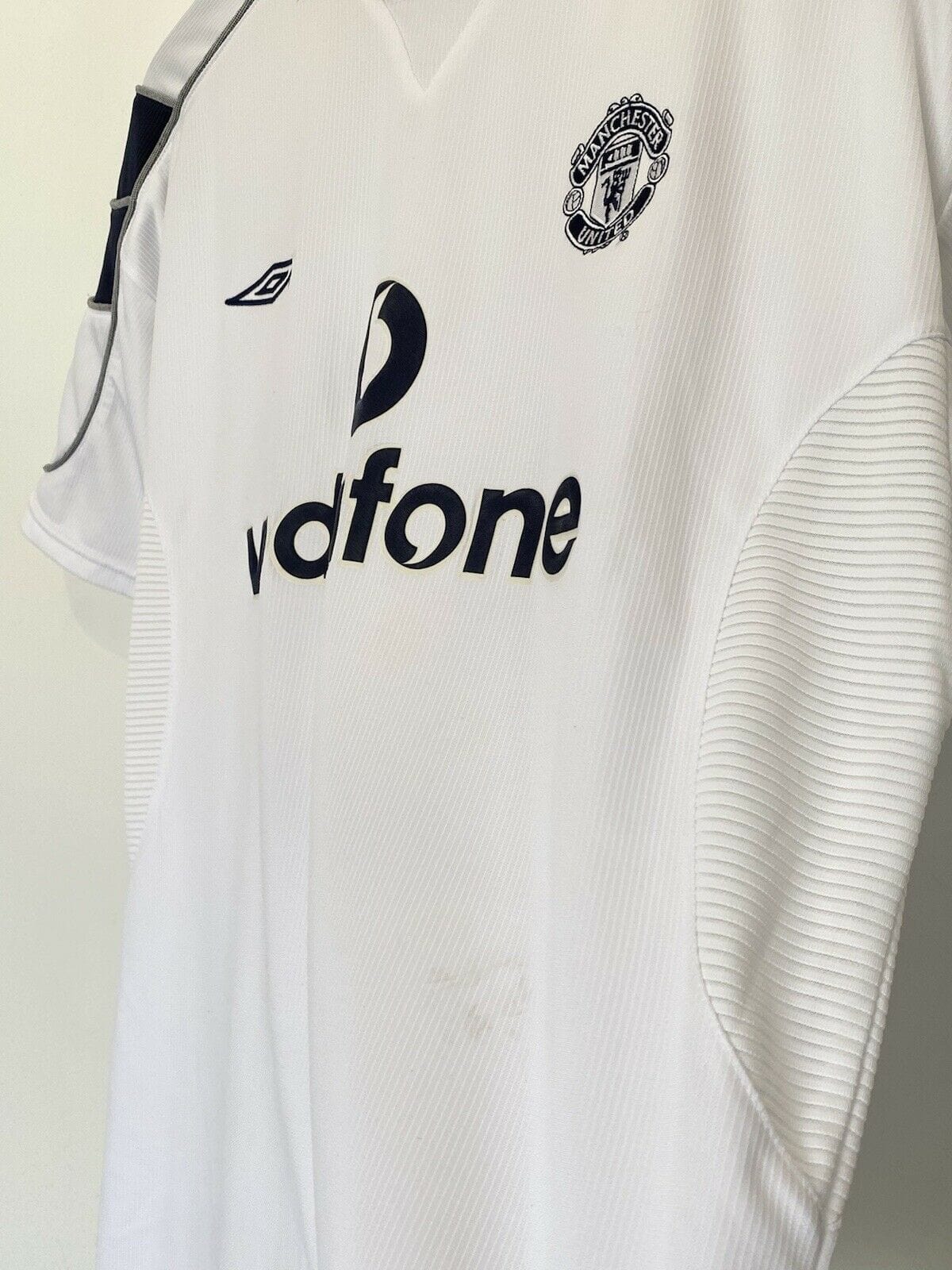 1999/00 YORKE #19 Manchester United Vintage Umbro UCL Football Shirt (L)