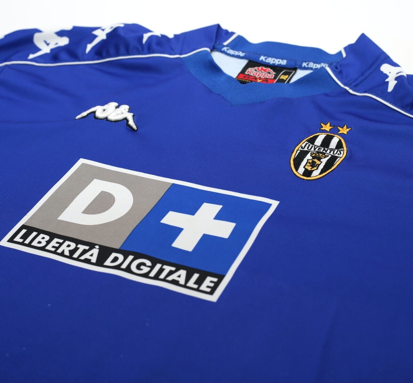 1999/00 ZIDANE #21 Juventus Vintage Kappa Away Football Shirt Jersey (XL) SONY