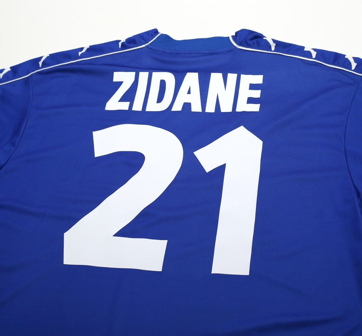 1999/00 ZIDANE #21 Juventus Vintage Kappa Away Football Shirt Jersey (XL) SONY
