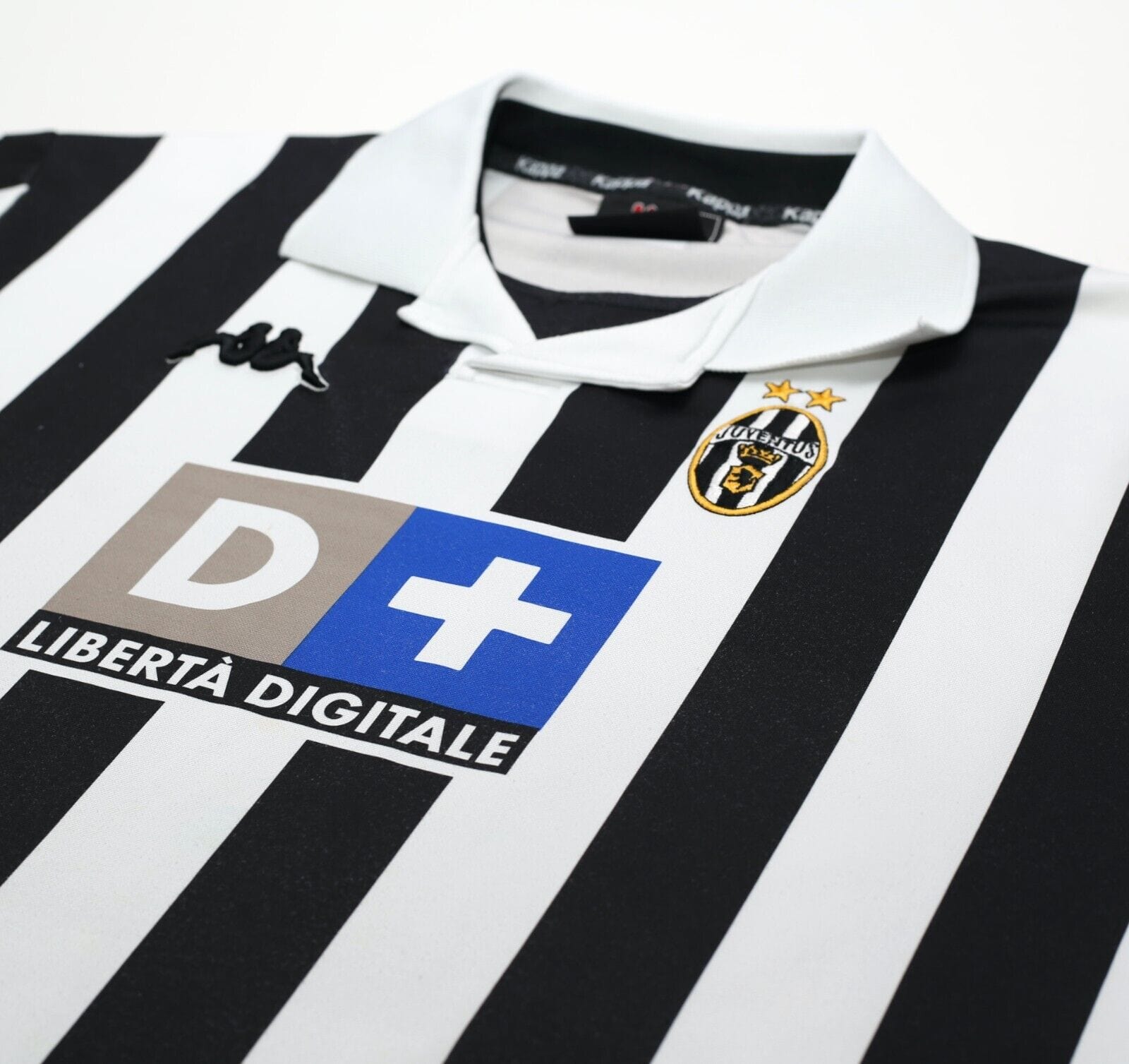 1999/00 ZIDANE #21 Juventus Vintage Kappa Home Football Shirt Jersey (XL)