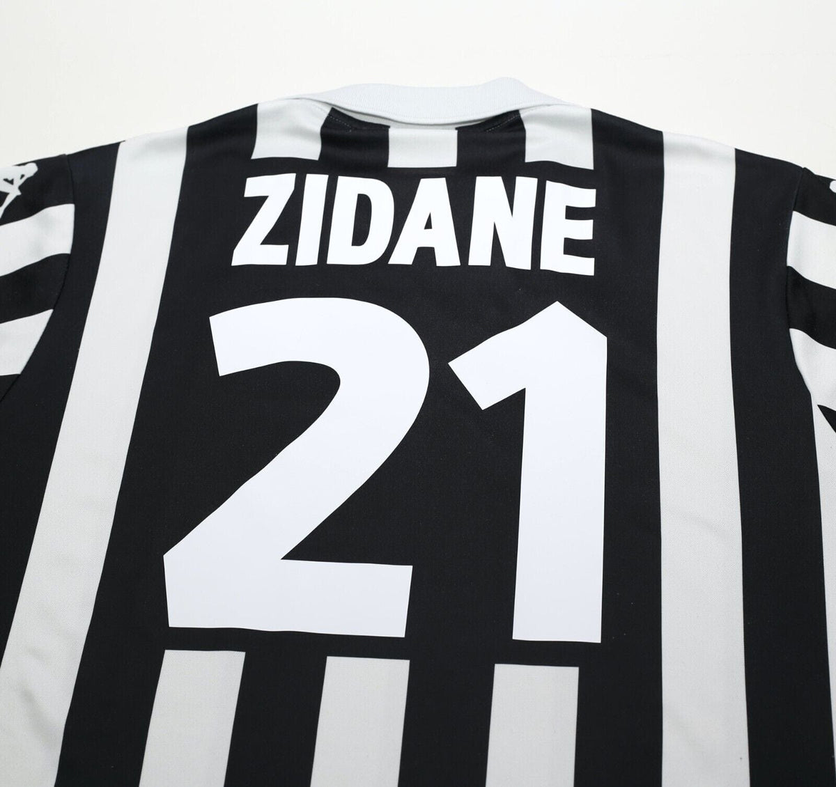 1999/00 ZIDANE #21 Juventus Vintage Kappa Home Football Shirt Jersey (XL)