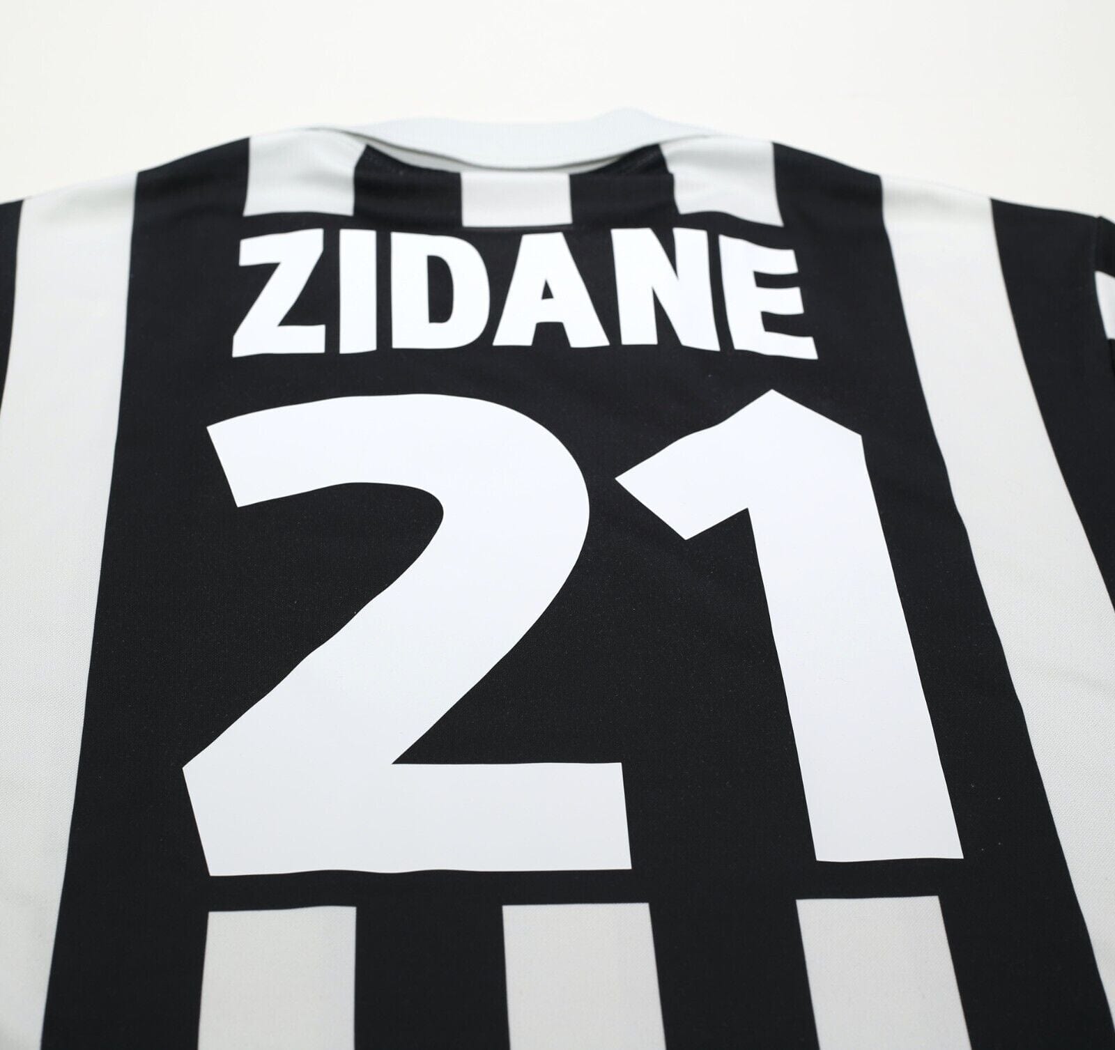 1999/00 ZIDANE #21 Juventus Vintage Kappa Home Football Shirt Jersey (XL)