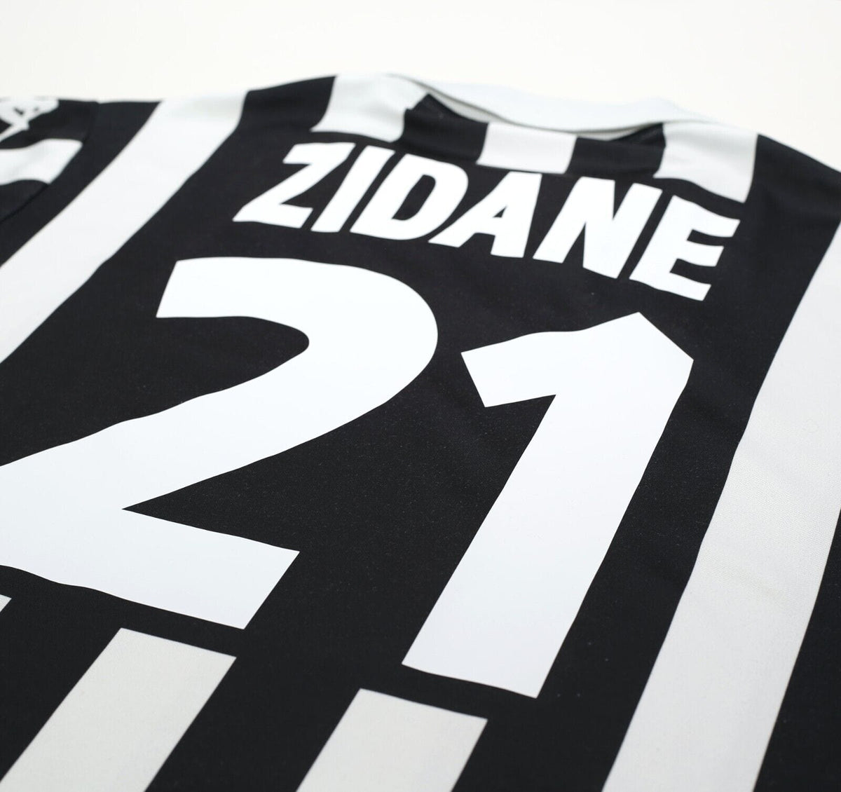 1999/00 ZIDANE #21 Juventus Vintage Kappa Home Football Shirt Jersey (XL)