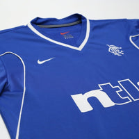 1999/01 Albertz #11 Rangers Vintage Nike Home Football Shirt (M)